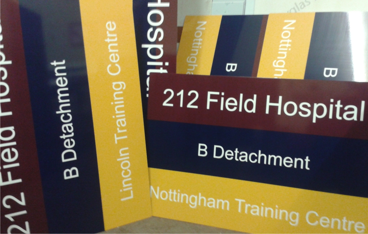 212 Field Hospital signs by M Signs