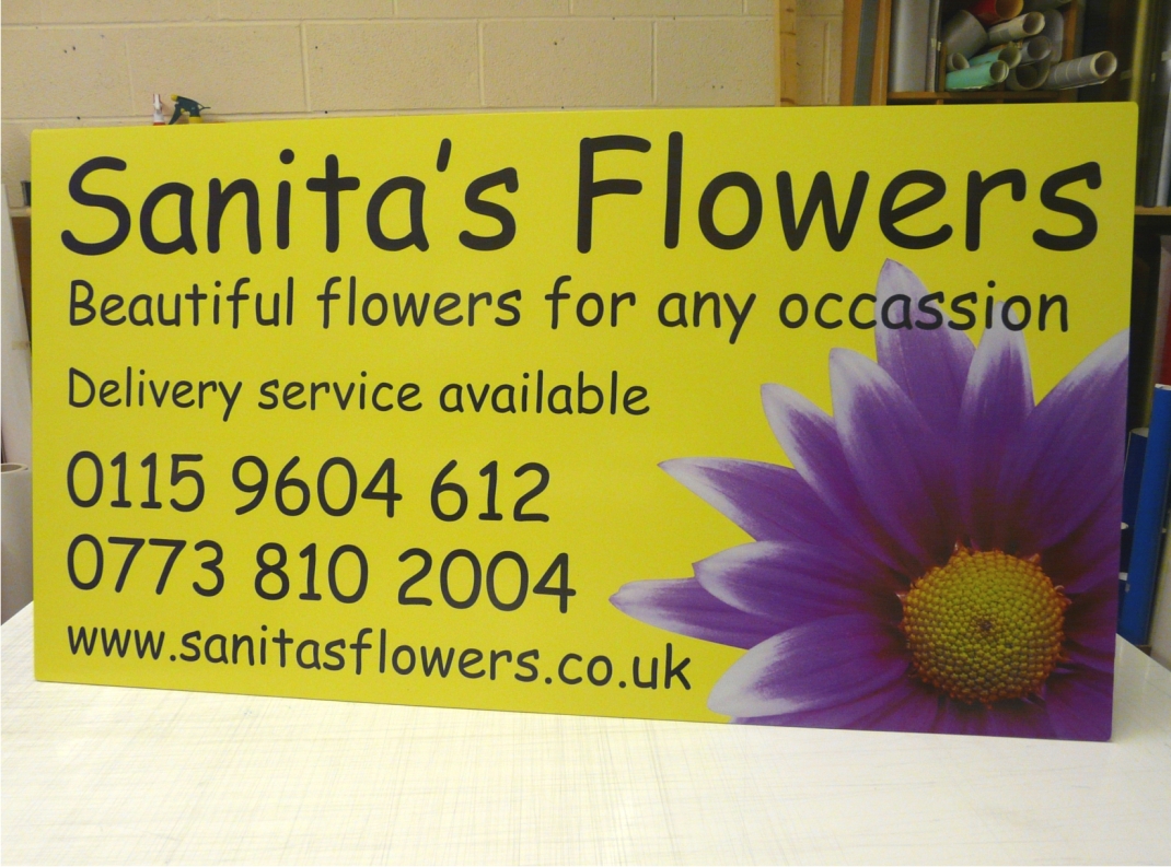 Print applied to Dilite sign panel