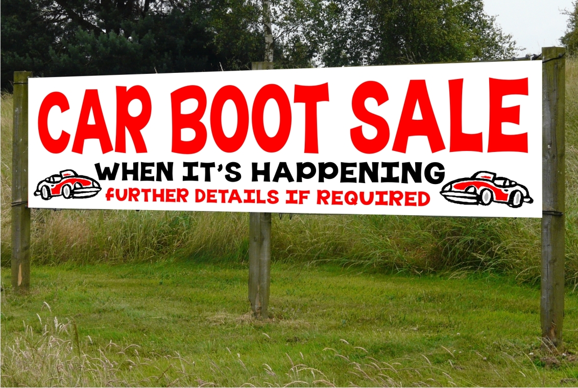 Car Boot Sale pvc banner