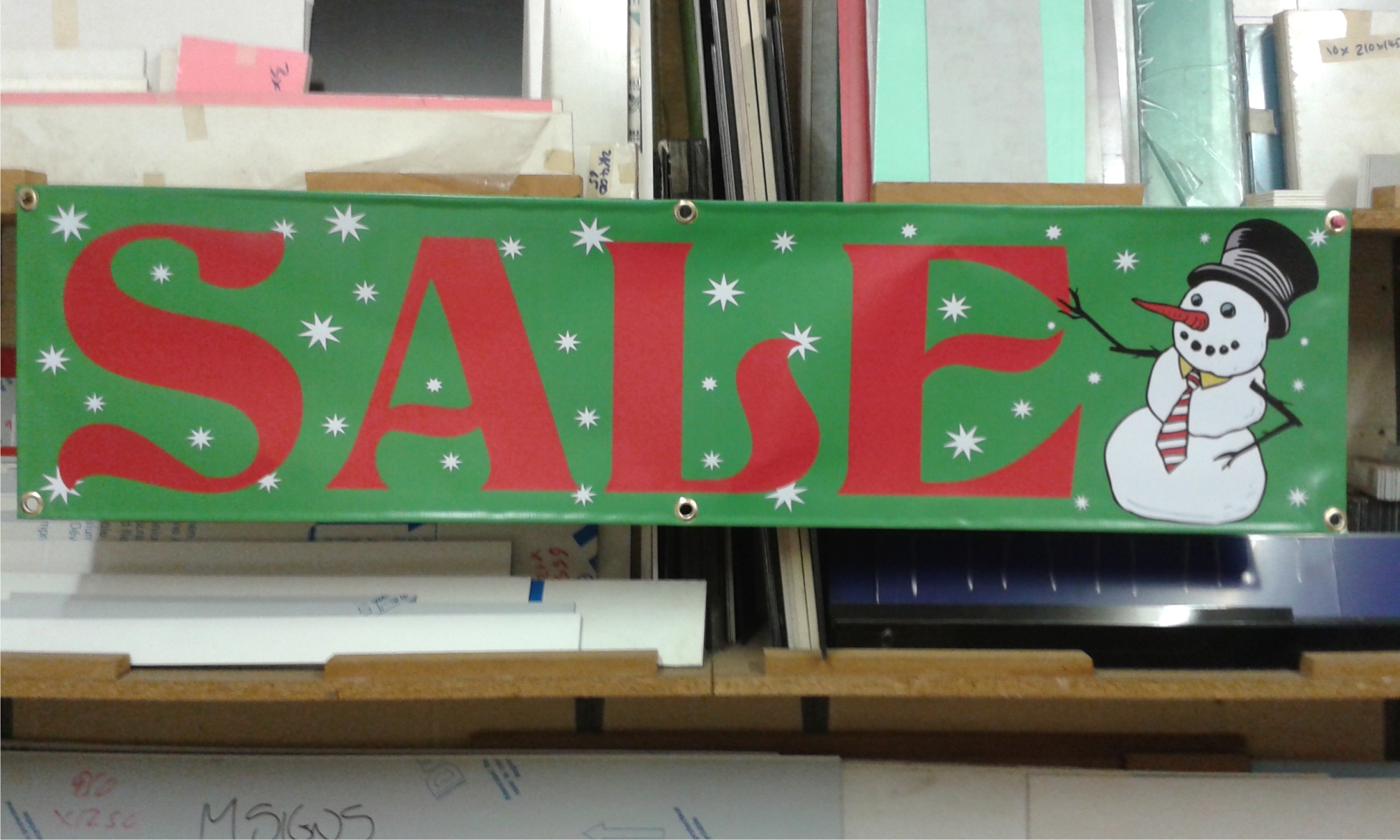 Christmas Sale banner green
